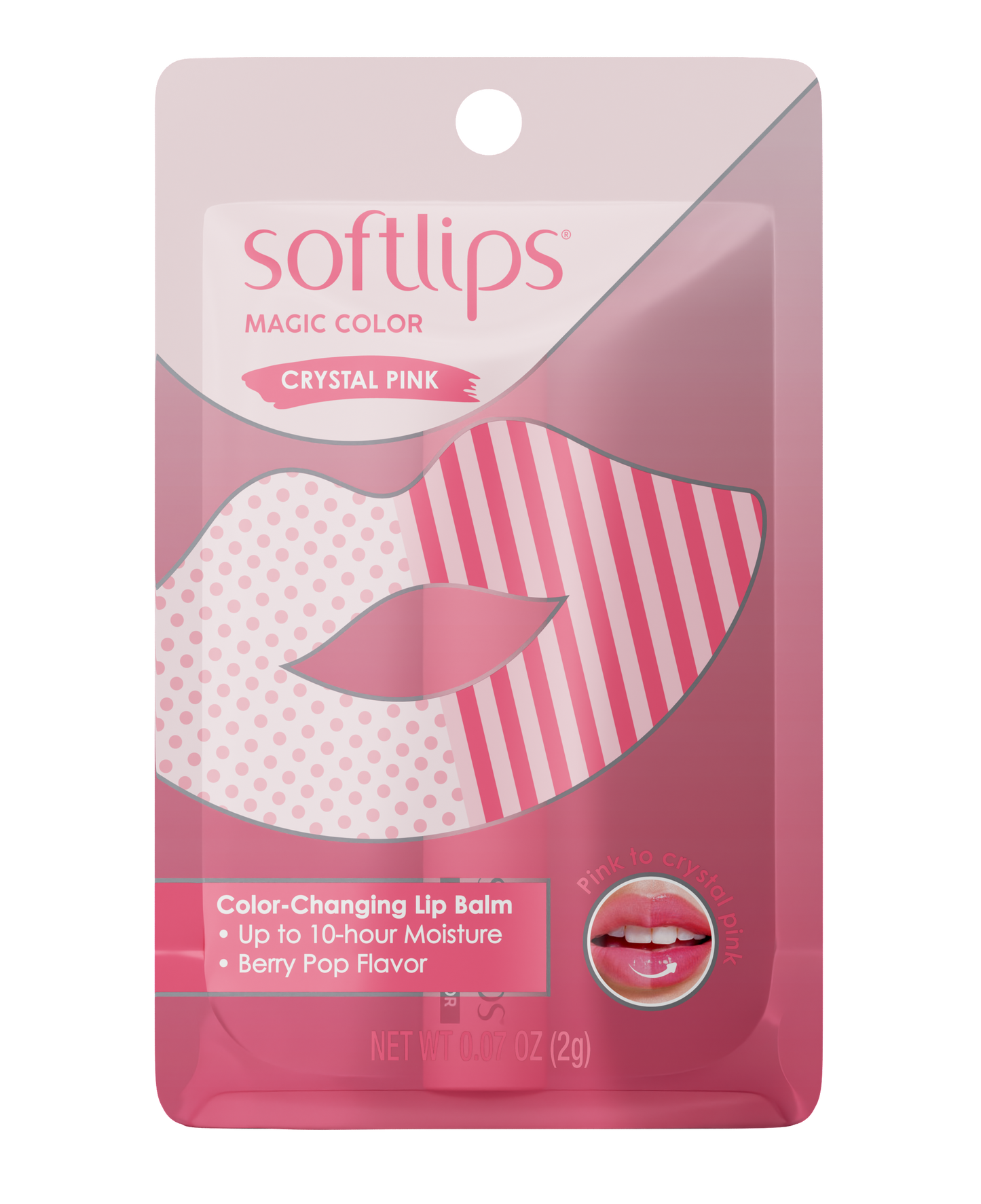 Softlips Magic Color Changing Lip Balm Crystal Pink