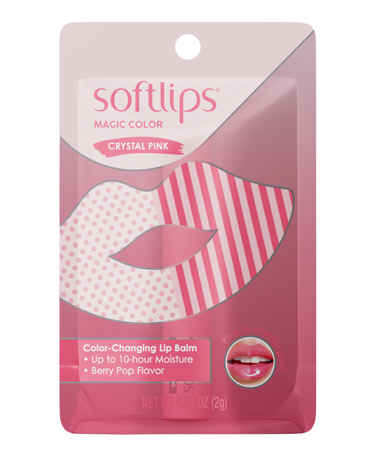 Softlips Magic Color Changing Lip Balm Crystal Pink