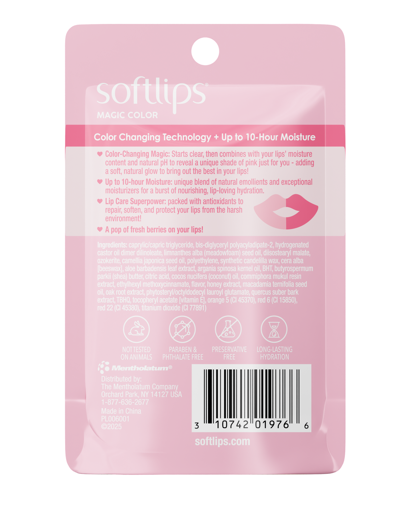 Softlips Magic Color Changing Lip Balm Crystal Pink