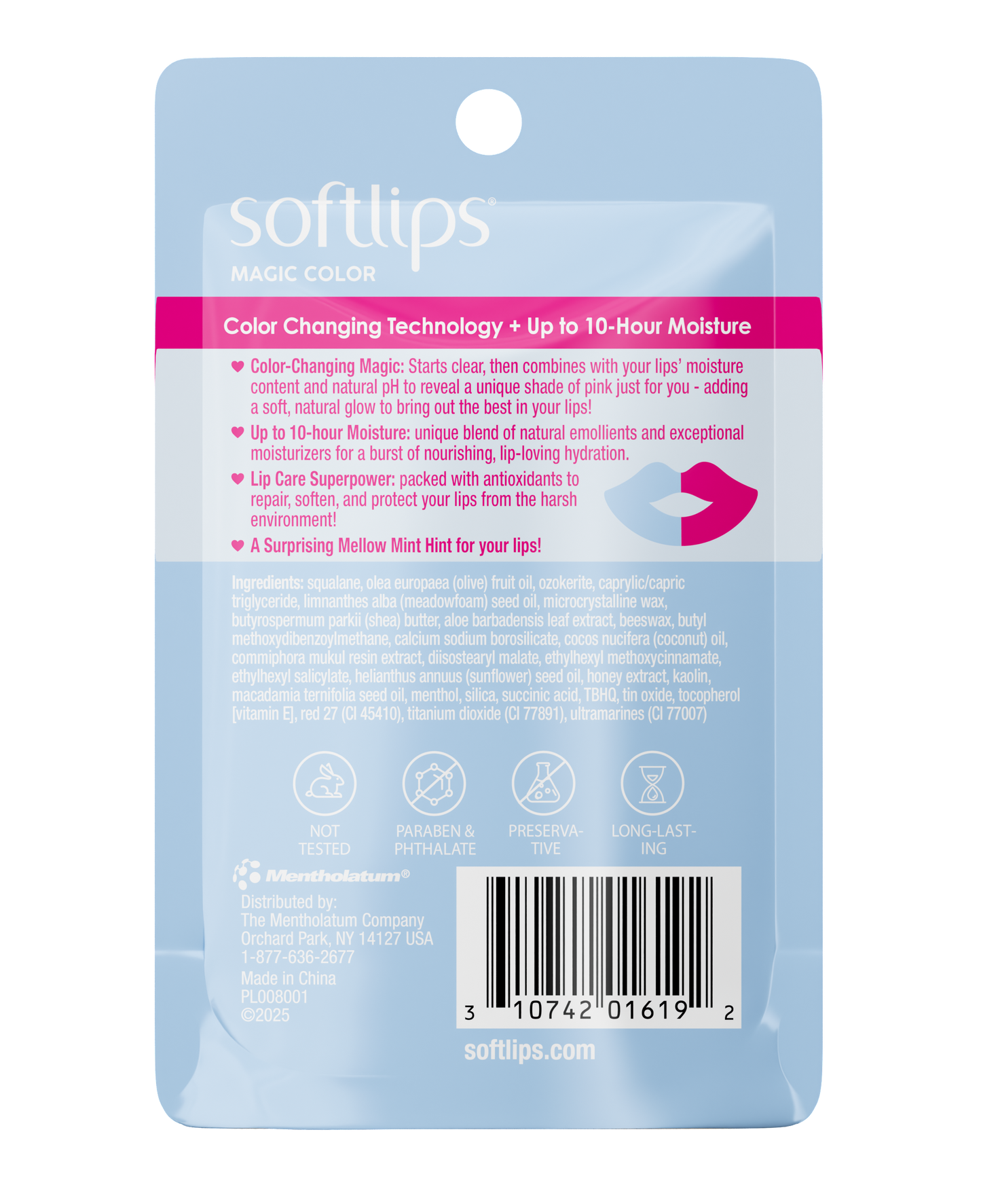 Softlips Magic Color Changing Lip Balm Glam Pink