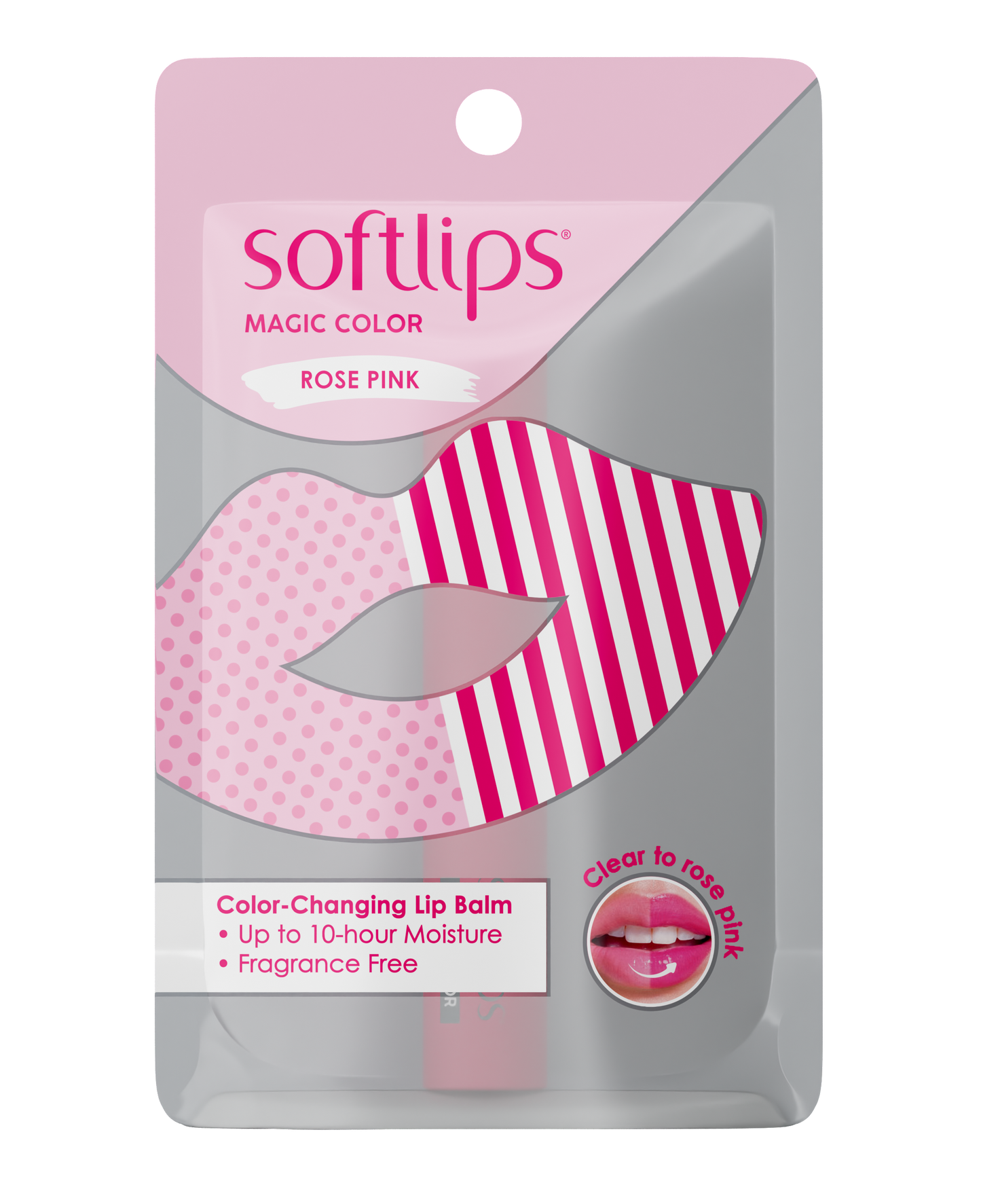 Softlips Magic Color Changing Lip Balm Rose Pink