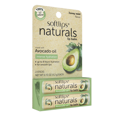 Naturals Lip Balm with Avocado Oil - 2 Pack