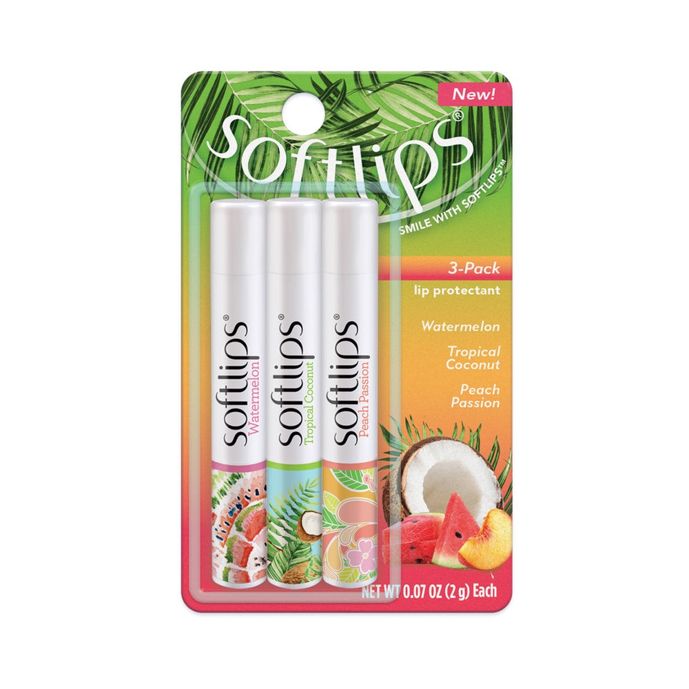 Chapstick Lip Balm, I Love Summer Collection - 3 pack, 0.15 oz sticks