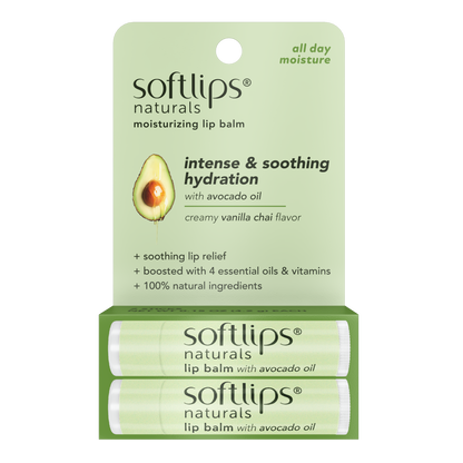 Naturals Lip Balm with Avocado Oil - 2 Pack