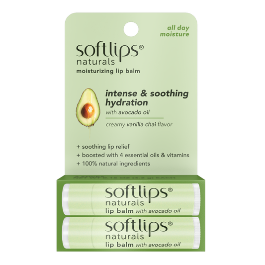 Naturals Lip Balm with Avocado Oil - 2 Pack