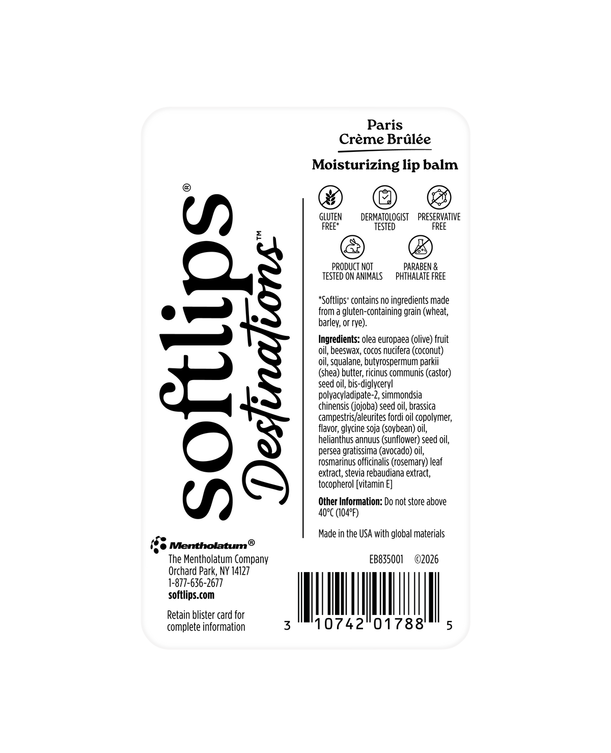 Destinations Paris Creme Brulee Lip Balm