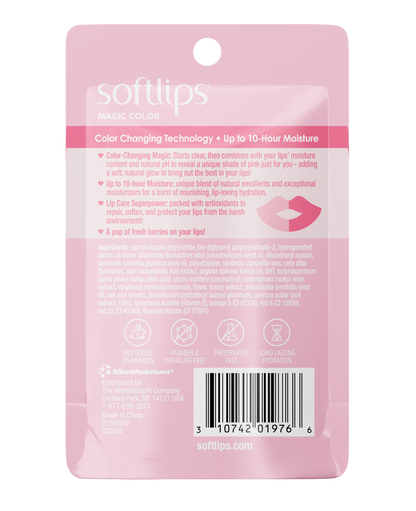Softlips Magic Color Changing Lip Balm Crystal Pink