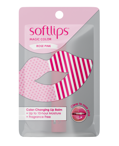 Softlips Magic Color Changing Lip Balm Rose Pink