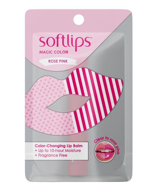 Softlips Magic Color Changing Lip Balm Rose Pink