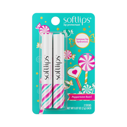 cookie swirl c lip balm Classic Peppermint Swirl 2-pack – Softlips Lip Balm