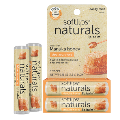 Naturals Lip Balm with Manuka Honey - 2 Pack